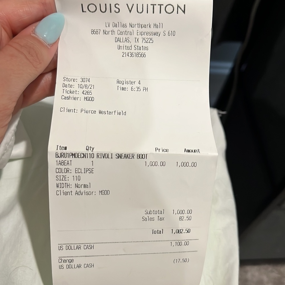 COPY - MENS LOUIS VUITTON RIVOLI SNEAKER BOOT - Picture 7 of 8